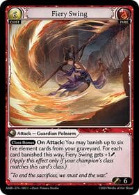 Fiery Swing - Mortal Ambition - Grand Archive TCG card