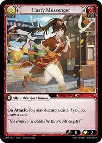 Hasty Messenger - Mortal Ambition - Grand Archive TCG card