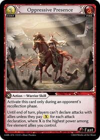 Oppressive Presence - Mortal Ambition - Grand Archive TCG card