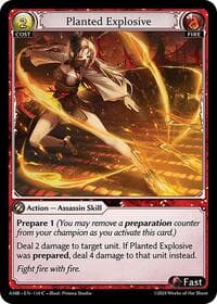Planted Explosive - Mortal Ambition - Grand Archive TCG card