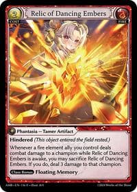 Relic of Dancing Embers - Mortal Ambition - Grand Archive TCG card