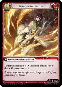 Temper in Flames - Mortal Ambition - Grand Archive TCG card