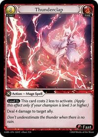Thunderclap - Mortal Ambition - Grand Archive TCG card