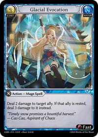 Glacial Evocation - Mortal Ambition - Grand Archive TCG card