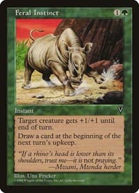 Feral Instinct - Visions - Magic: The Gathering card