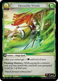 Favorable Winds - Mortal Ambition - Grand Archive TCG card