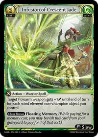 Infusion of Crescent Jade - Mortal Ambition - Grand Archive TCG card