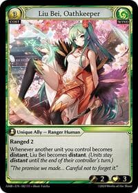 Liu Bei, Oathkeeper - Mortal Ambition - Grand Archive TCG card