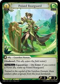 Poised Rearguard - Mortal Ambition - Grand Archive TCG card