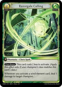 Razorgale Calling - Mortal Ambition - Grand Archive TCG card
