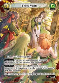 Three Visits - Mortal Ambition - Grand Archive TCG card