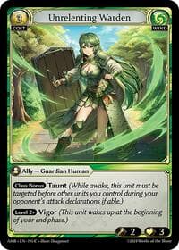Unrelenting Warden - Mortal Ambition - Grand Archive TCG card