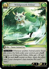 Wildgrowth Feline - Mortal Ambition - Grand Archive TCG card