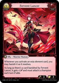 Fervent Lancer - Mortal Ambition - Grand Archive TCG card