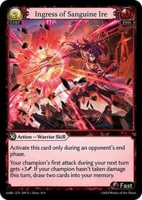 Ingress of Sanguine Ire - Mortal Ambition - Grand Archive TCG card