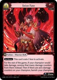 Seize Fate - Mortal Ambition - Grand Archive TCG card