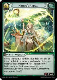 Nature's Appeal - Mortal Ambition - Grand Archive TCG card