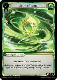 Spirit of Wind - Mortal Ambition Starter Decks - Grand Archive TCG card