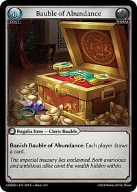 Bauble of Abundance - Mortal Ambition Starter Decks - Grand Archive TCG card