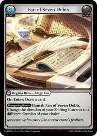 Fan of Seven Debts - Mortal Ambition Starter Decks - Grand Archive TCG card