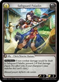 Safeguard Paladin - Mortal Ambition Starter Decks - Grand Archive TCG card