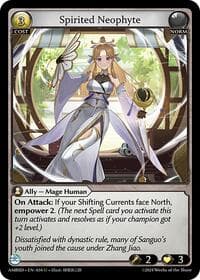 Spirited Neophyte - Mortal Ambition Starter Decks - Grand Archive TCG card