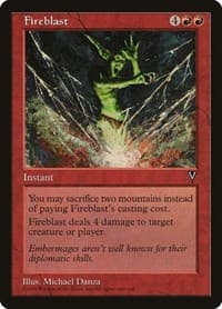 Fireblast - Visions - Magic: The Gathering card