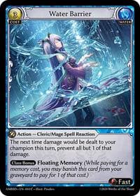 Water Barrier - Mortal Ambition Starter Decks - Grand Archive TCG card