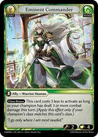 Eminent Commander - Mortal Ambition Starter Decks - Grand Archive TCG card