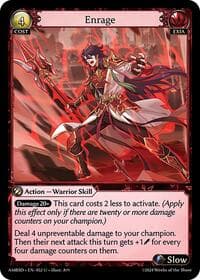 Enrage - Mortal Ambition Starter Decks - Grand Archive TCG card
