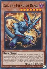 Zoa the Fiendish Beast - Rage of the Abyss - YuGiOh card