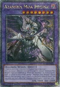 Azamina Moa Regina (Quarter Century Secret Rare) - Rage of the Abyss - YuGiOh card