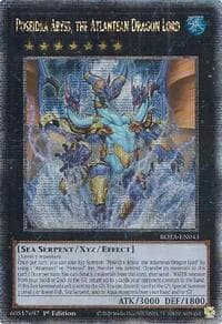 Poseidra Abyss, the Atlantean Dragon Lord (Quarter Century Secret Rare) - Rage of the Abyss - YuGiOh card