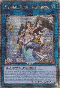 Mermail King - Neptabyss (Quarter Century Secret Rare) - Rage of the Abyss - YuGiOh card