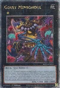 Giant Mimighoul (Quarter Century Secret Rare) - Rage of the Abyss - YuGiOh card
