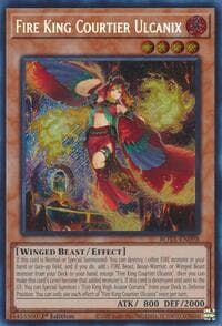 Fire King Courtier Ulcanix - Rage of the Abyss - YuGiOh card