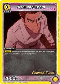 Asguiaro Ebern - UE01BT: BLEACH: Thousand-Year Blood War Release Event Cards - Union Arena card