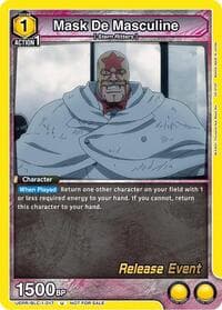 Mask De Masculine - UE01BT: BLEACH: Thousand-Year Blood War Release Event Cards - Union Arena card