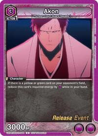 Akon - UE01BT: BLEACH: Thousand-Year Blood War Release Event Cards - Union Arena card