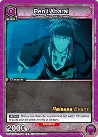 Renji Abarai (045) - UE01BT: BLEACH: Thousand-Year Blood War Release Event Cards - Union Arena card