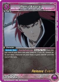Renji Abarai (046) - UE01BT: BLEACH: Thousand-Year Blood War Release Event Cards - Union Arena card