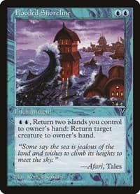 Flooded Shoreline - Visions - Magic: The Gathering card