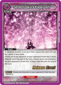 Senbonzakura Kageyoshi - UE01BT: BLEACH: Thousand-Year Blood War Release Event Cards - Union Arena card