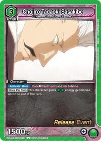Chojiro Tadaoki Sasakibe - UE01BT: BLEACH: Thousand-Year Blood War Release Event Cards - Union Arena card