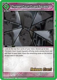 Thirteen Court Guard Squads - UE01BT: BLEACH: Thousand-Year Blood War Release Event Cards - Union Arena card