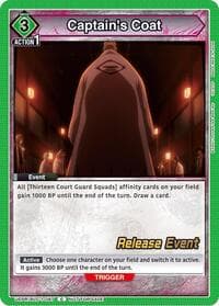 Captain's Coat - UE01BT: BLEACH: Thousand-Year Blood War Release Event Cards - Union Arena card