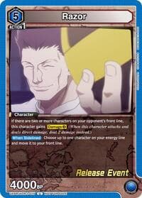 Razor (015) - UE02BT: HUNTER X HUNTER Release Event Cards - Union Arena card