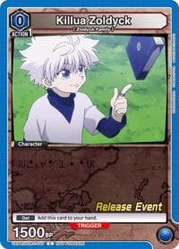 Killua Zoldyck (017) - UE02BT: HUNTER X HUNTER Release Event Cards - Union Arena card