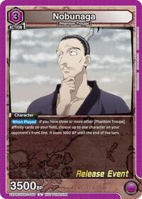 Nobunaga - UE02BT: HUNTER X HUNTER Release Event Cards - Union Arena card