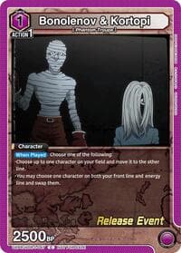 Bonolenov & Kortopi - UE02BT: HUNTER X HUNTER Release Event Cards - Union Arena card